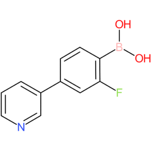 b-[2-fluoro-4-(3-pyridinyl)phenyl]-boronic acid