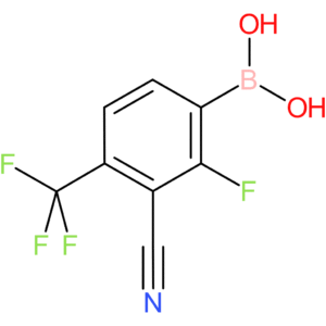 (3-cyano-2-fluoro-4-(trifluoromethyl)phenyl)boronic acid