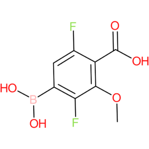 4-borono-3,6-difluoro-2-methoxy-benzoic acid
