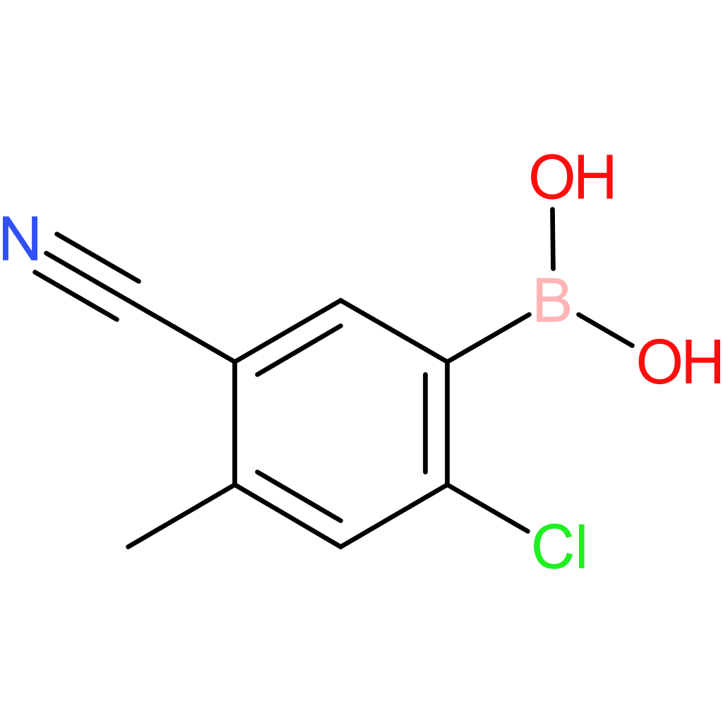 2-chloro-5-cyano-4-methylphenylboronic acid