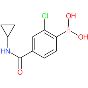 b-[2-chloro-4-[(cyclopropylamino)carbonyl]phenyl]-boronic acid