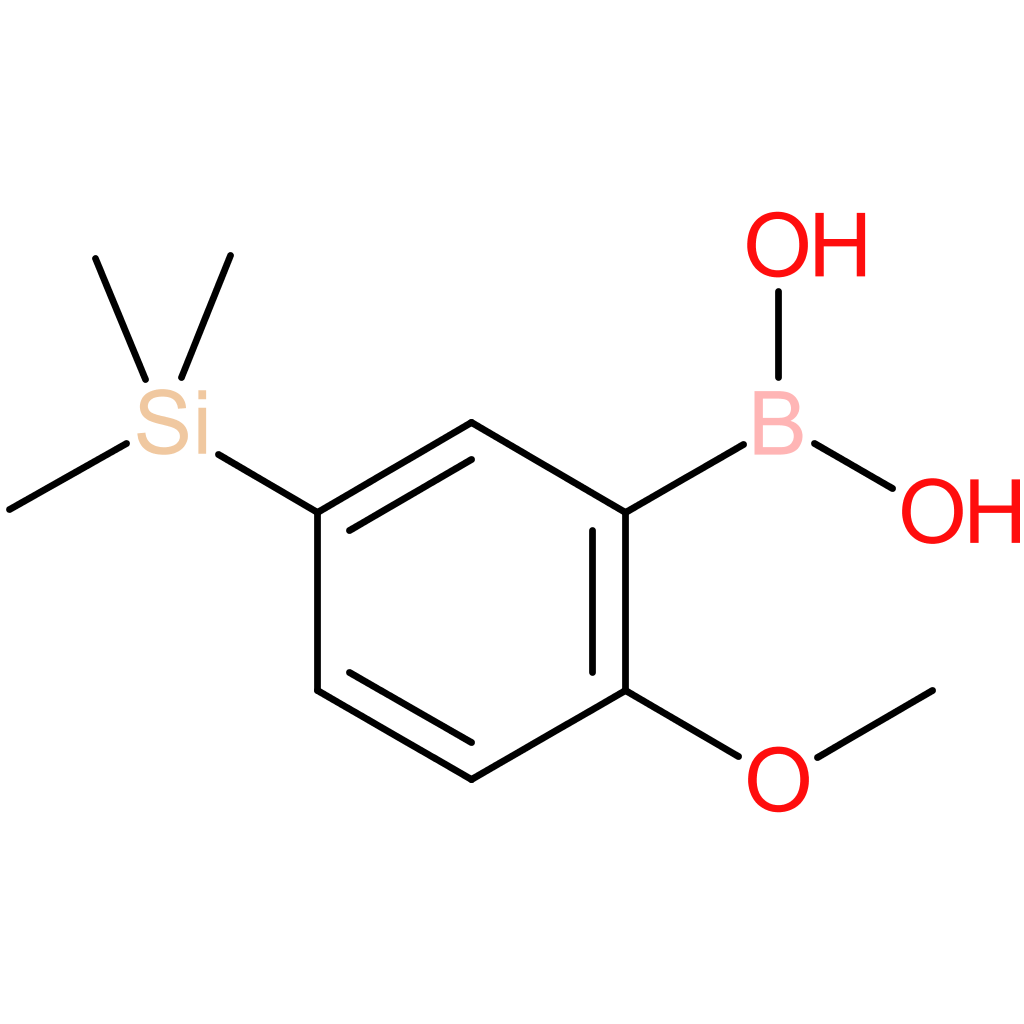 b-[2-methoxy-5-(trimethylsilyl)phenyl]-boronic acid
