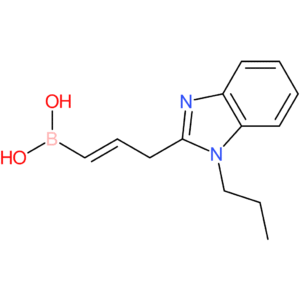 (E)-(3-(1-propyl-1H-benzo[d]imidazol-2-yl)prop-1-en-1-yl)boronic acid