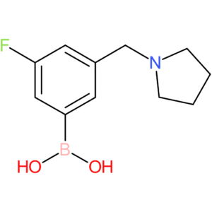 (3-fluoro-5-(pyrrolidin-1-ylmethyl)phenyl)boronic acid