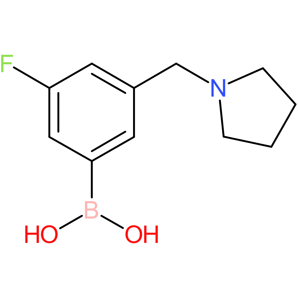 (3-fluoro-5-(pyrrolidin-1-ylmethyl)phenyl)boronic acid