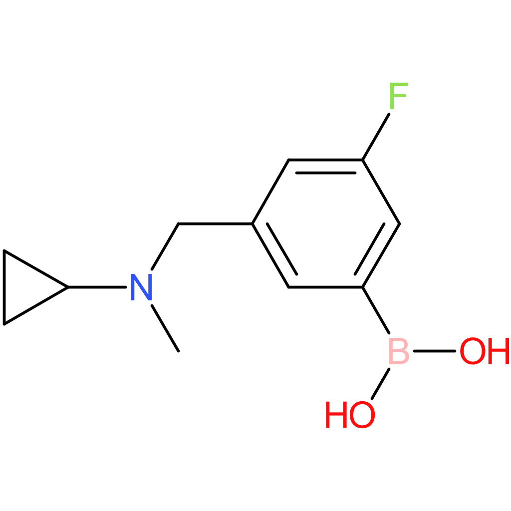 (3-([cyclopropyl(methyl)amino]methyl)-5-fluorophenyl)boronic acid