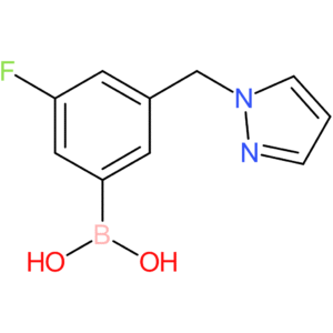 (3-fluoro-5-[(1h-pyrazol-1-yl)methyl]phenyl)boronic acid