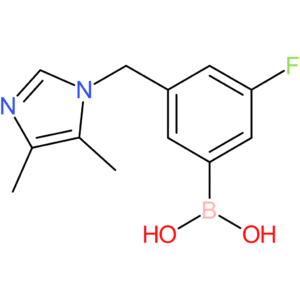 (3-[(4,5-dimethyl-1h-imidazol-1-yl)methyl]-5-fluorophenyl)boronic acid