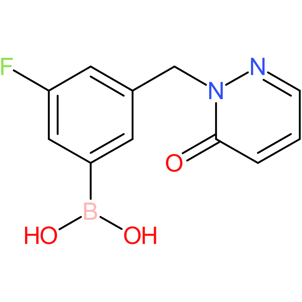 (3-fluoro-5-[(6-oxo-1,6-dihydropyridazin-1-yl)methyl]phenyl)boronic acid