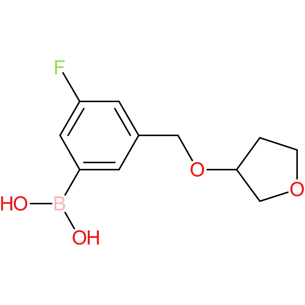 (3-fluoro-5-[(oxolan-3-yloxy)methyl]phenyl)boronic acid