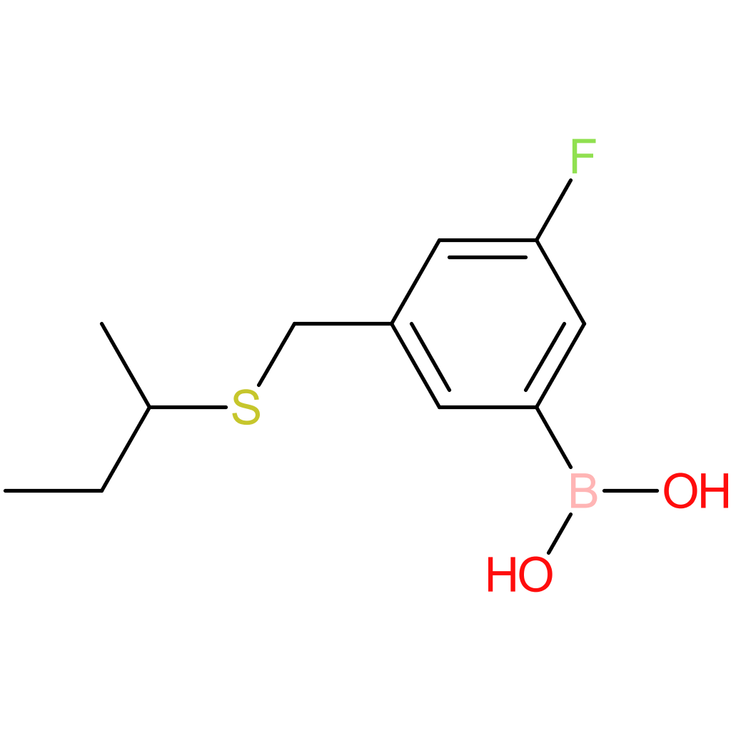 (3-[(butan-2-ylsulfanyl)methyl]-5-fluorophenyl)boronic acid