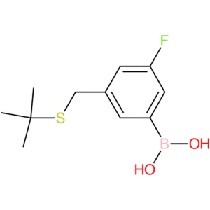 (3-[(tert-butylsulfanyl)methyl]-5-fluorophenyl)boronic acid