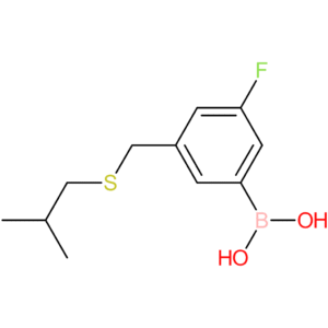 (3-fluoro-5-([(2-methylpropyl)sulfanyl]methyl)phenyl)boronic acid