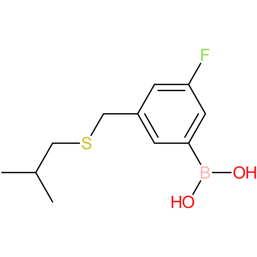 (3-fluoro-5-([(2-methylpropyl)sulfanyl]methyl)phenyl)boronic acid