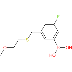 (3-fluoro-5-([(2-methoxyethyl)sulfanyl]methyl)phenyl)boronic acid