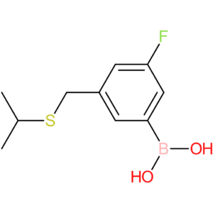 (3-fluoro-5-[(propan-2-ylsulfanyl)methyl]phenyl)boronic acid
