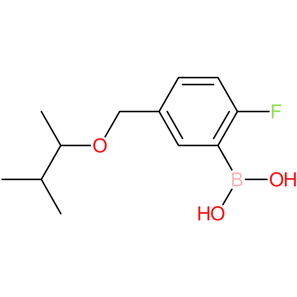 (2-fluoro-5-([(3-methylbutan-2-yl)oxy]methyl)phenyl)boronic acid