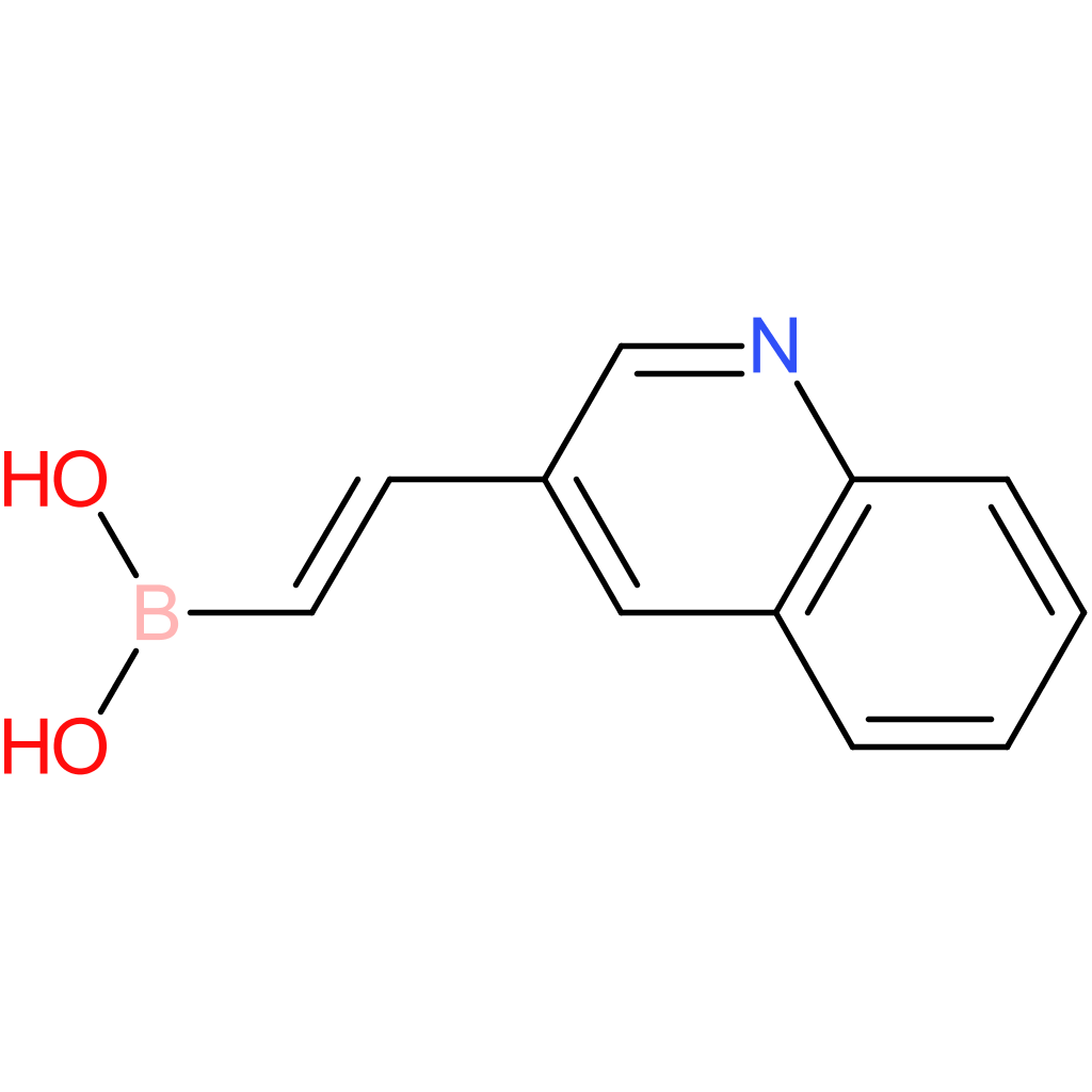 (E)-(2-(quinolin-3-yl)vinyl)boronic acid