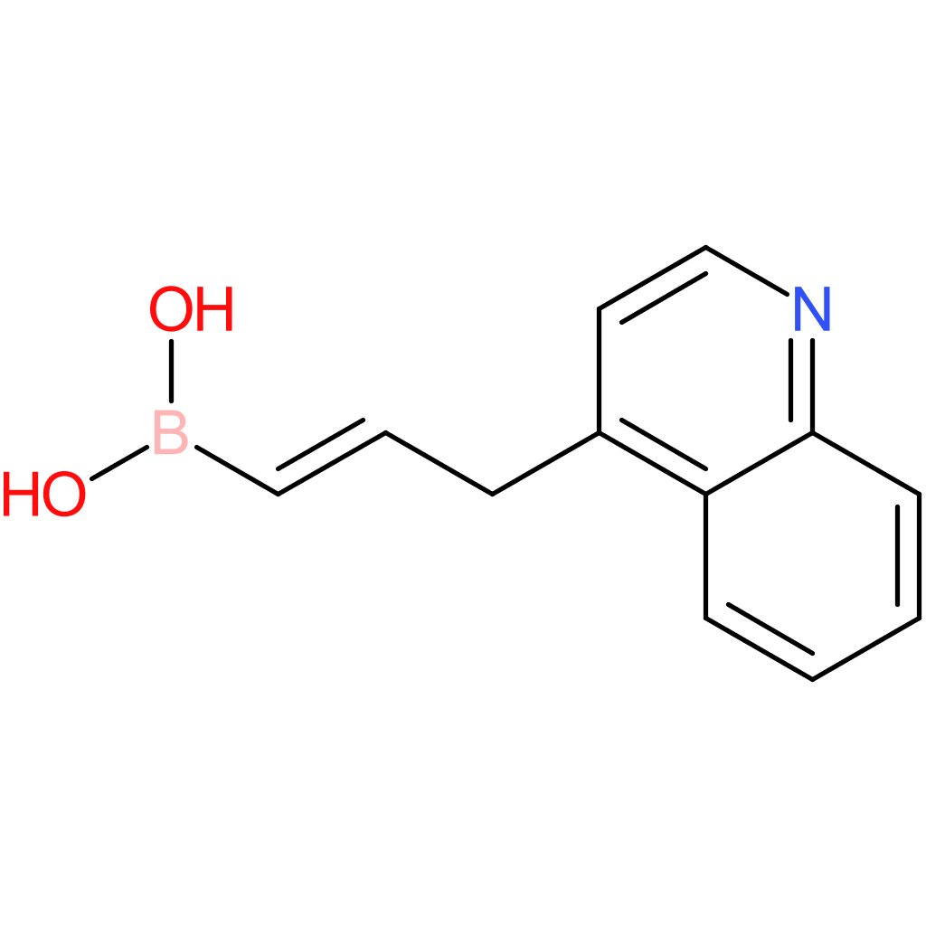 (E)-(3-(quinolin-4-yl)prop-1-en-1-yl)boronic acid