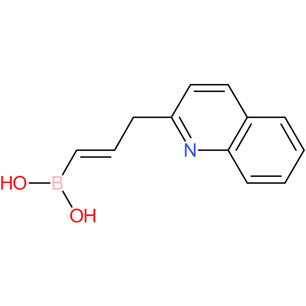 (E)-(3-(quinolin-2-yl)prop-1-en-1-yl)boronic acid