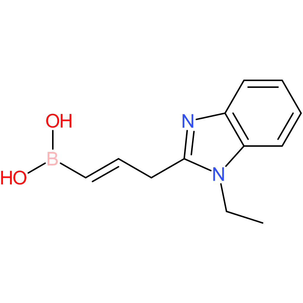 (E)-(3-(1-ethyl-1H-benzo[d]imidazol-2-yl)prop-1-en-1-yl)boronic acid