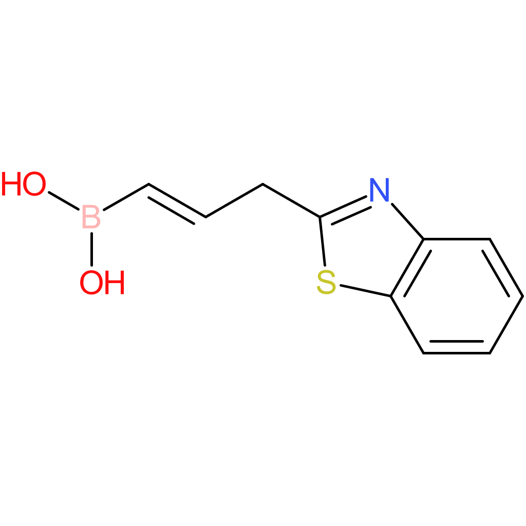 (E)-(3-(benzo[d]thiazol-2-yl)prop-1-en-1-yl)boronic acid