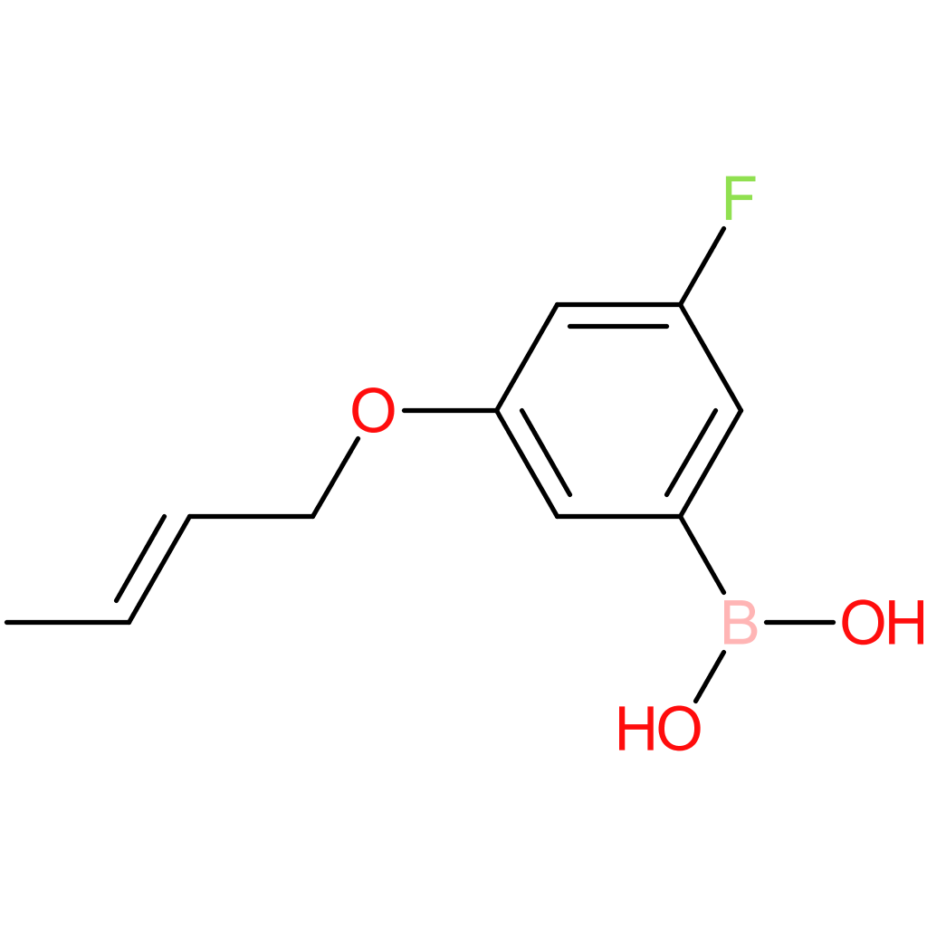 (E)-(3-(but-2-en-1-yloxy)-5-fluorophenyl)boronic acid