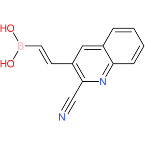 (E)-(2-(2-cyanoquinolin-3-yl)vinyl)boronic acid