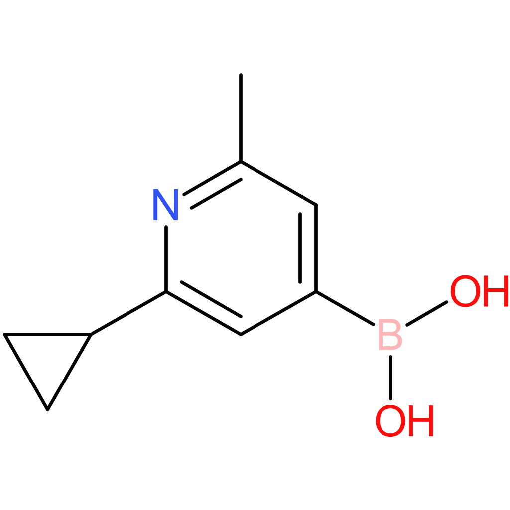 2-methyl-6-(cyclopropyl)pyridine-4-boronic acid