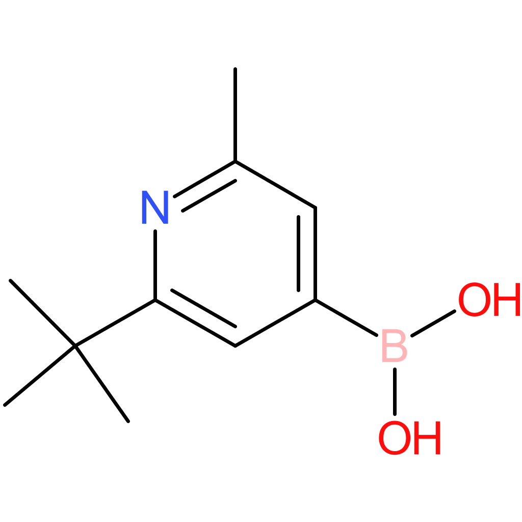 2-methyl-6-(tert-butyl)pyridine-4-boronic acid