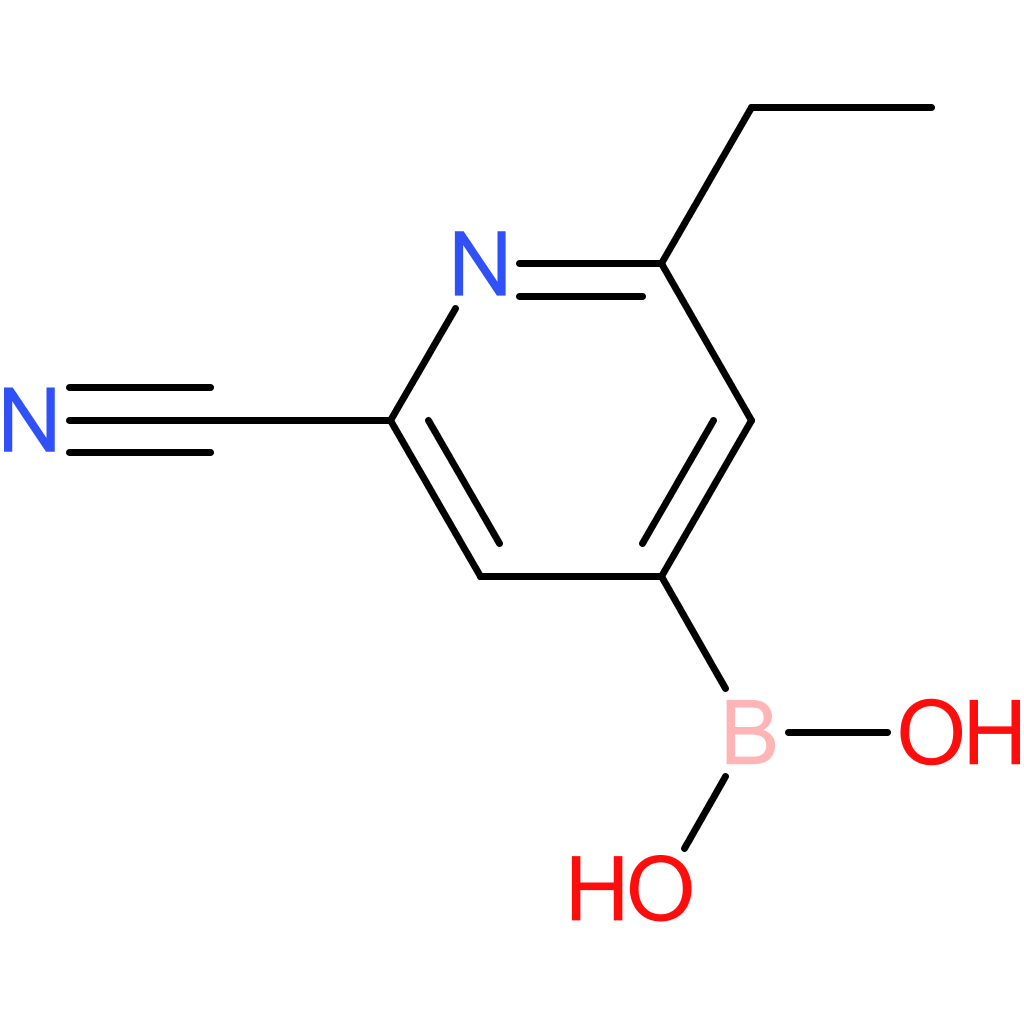 2-ethyl-6-cyanopyridine-4-boronic acid