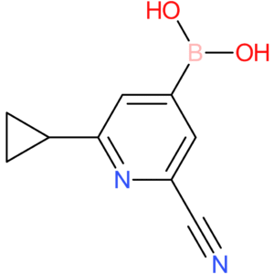 2-(cyclopropyl)-6-cyanopyridine-4-boronic acid