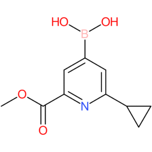 [2-(methoxycarbonyl)-6-(cyclopropyl)pyridin-4-yl]boronic acid