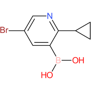 5-bromo-2-(cyclopropyl)pyridine-3-boronic acid