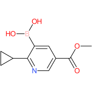 2-(cyclopropyl)-5-(methoxycarbonyl)pyridine-3-boronic acid