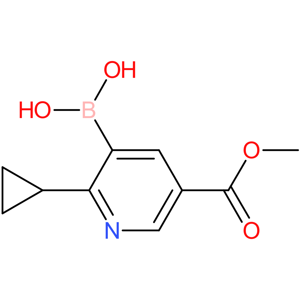 2-(cyclopropyl)-5-(methoxycarbonyl)pyridine-3-boronic acid