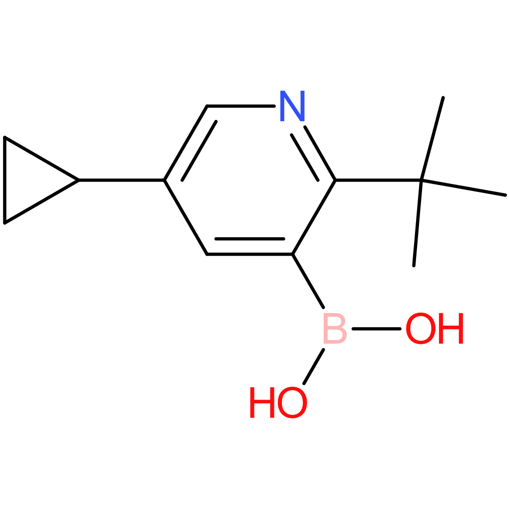 2-(tert-butyl)-5-(cyclopropyl)pyridine-3-boronic acid