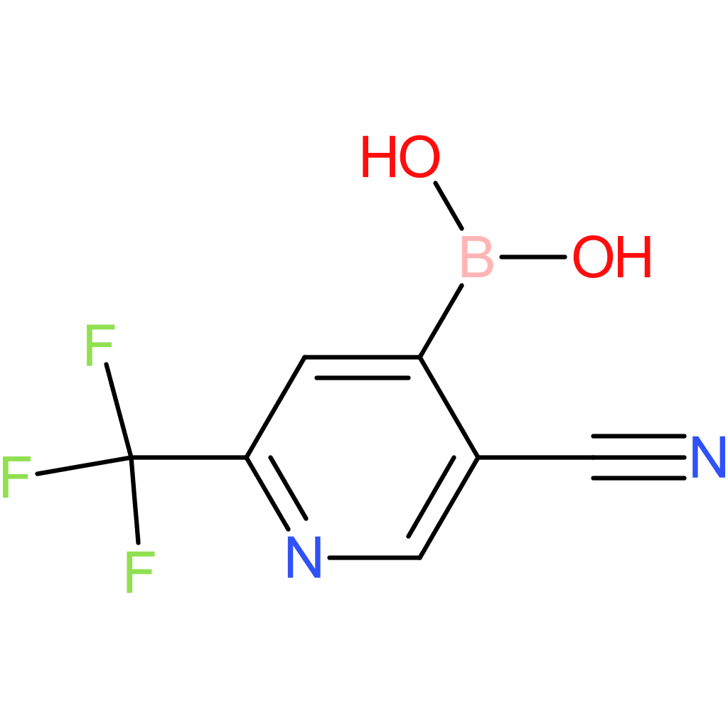 5-cyano-2-trifluoromethylpyridine-4-boronic acid