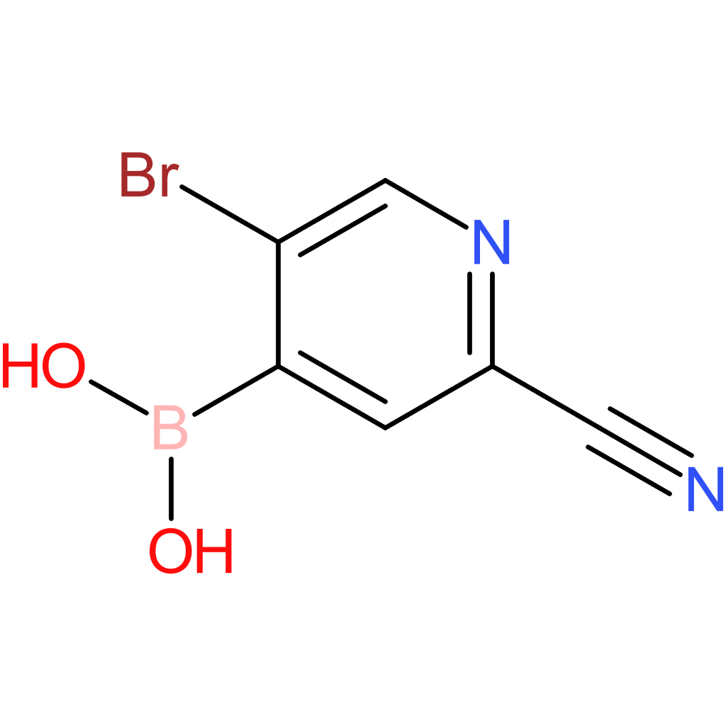 5-bromo-2-cyanopyridine-4-boronic acid