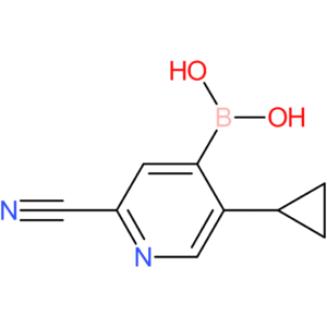 5-(cyclopropyl)-2-cyanopyridine-4-boronic acid
