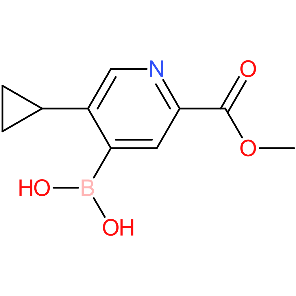 5-(cyclopropyl)-2-(methoxycarbonyl)pyridine-4-boronic acid