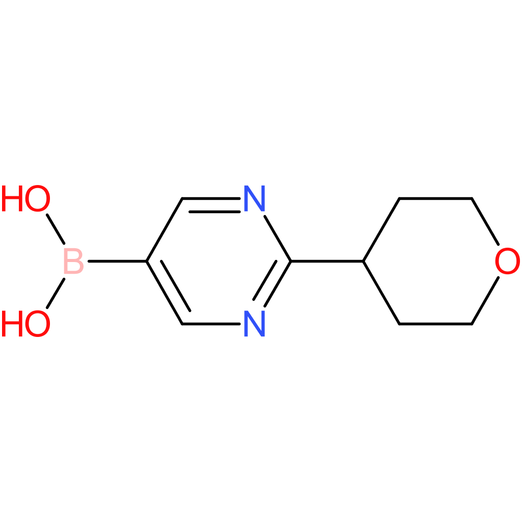 2-(4-tetrahydropyranyl)pyrimidine-5-boronic acid