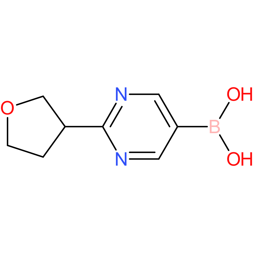 2-(tetrahydrofuran-3-yl)pyrimidine-5-boronic acid
