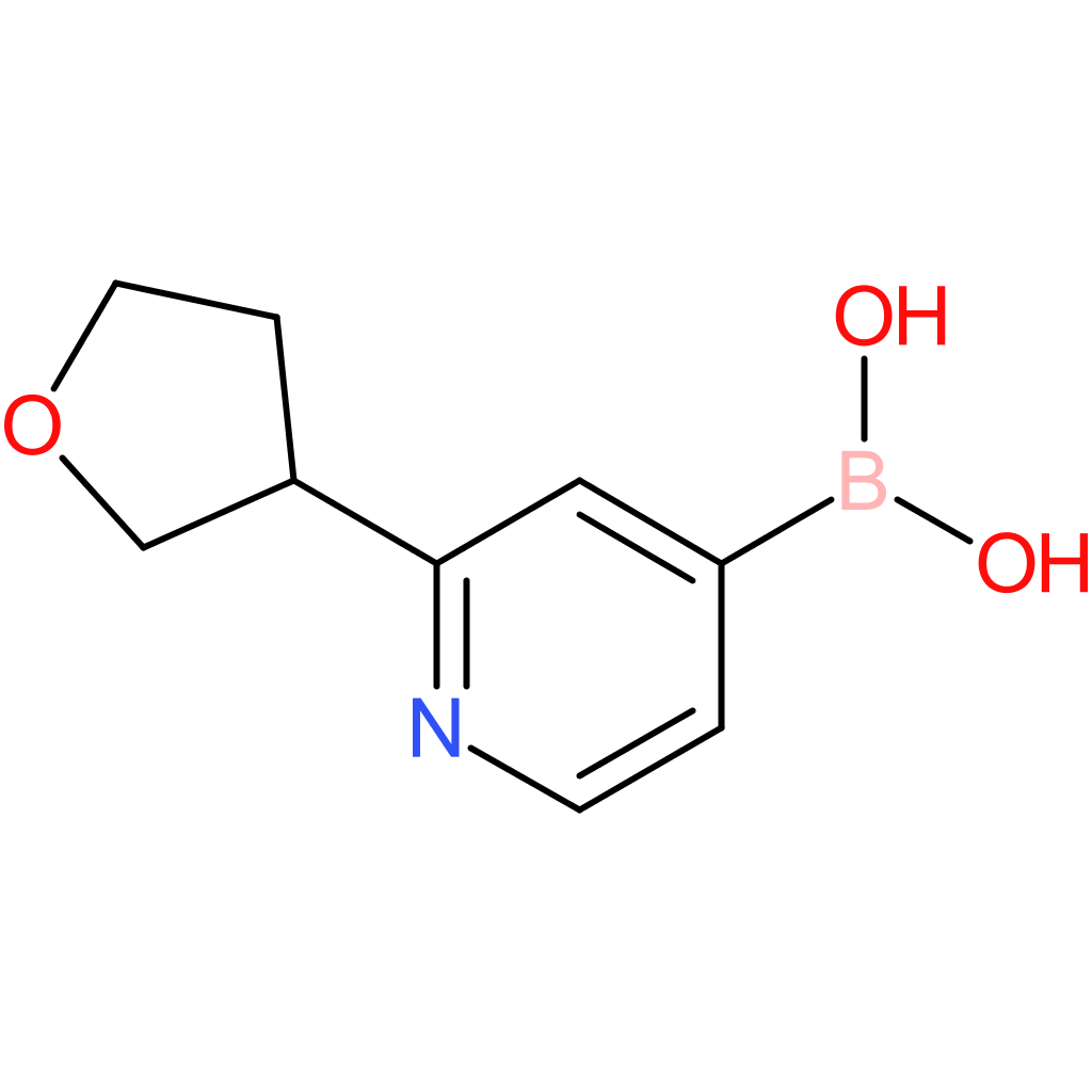 2-(tetrahydrofuran-3-yl)pyridine-4-boronic acid