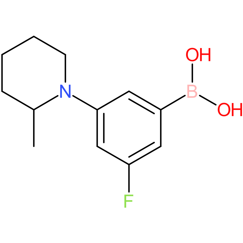 3-fluoro-5-(2-methylpiperidin-1-yl)phenylboronic acid