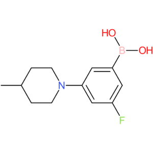 (3-fluoro-5-(4-methylpiperidin-1-yl)phenyl)boronic acid