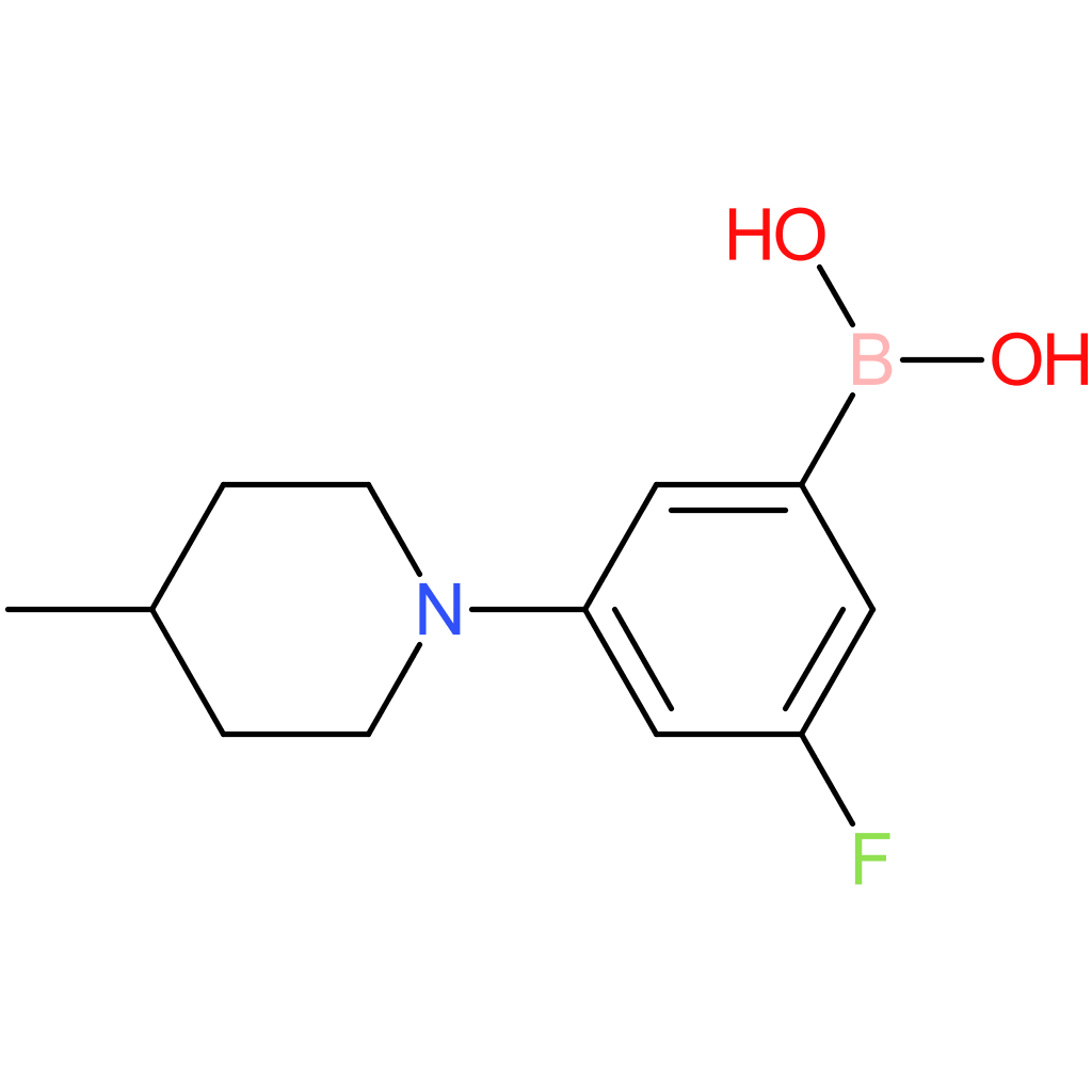 (3-fluoro-5-(4-methylpiperidin-1-yl)phenyl)boronic acid