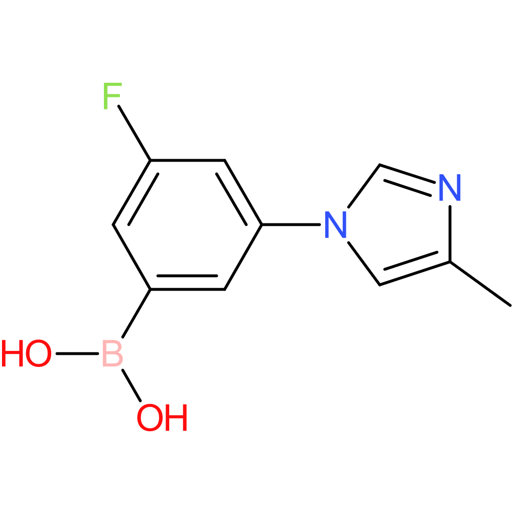 3-fluoro-5-(4-methylimidazol-1-yl)phenylboronic acid