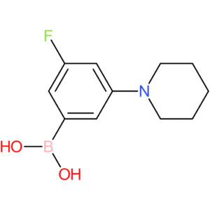 3-fluoro-5-(piperidin-1-yl)phenylboronic acid