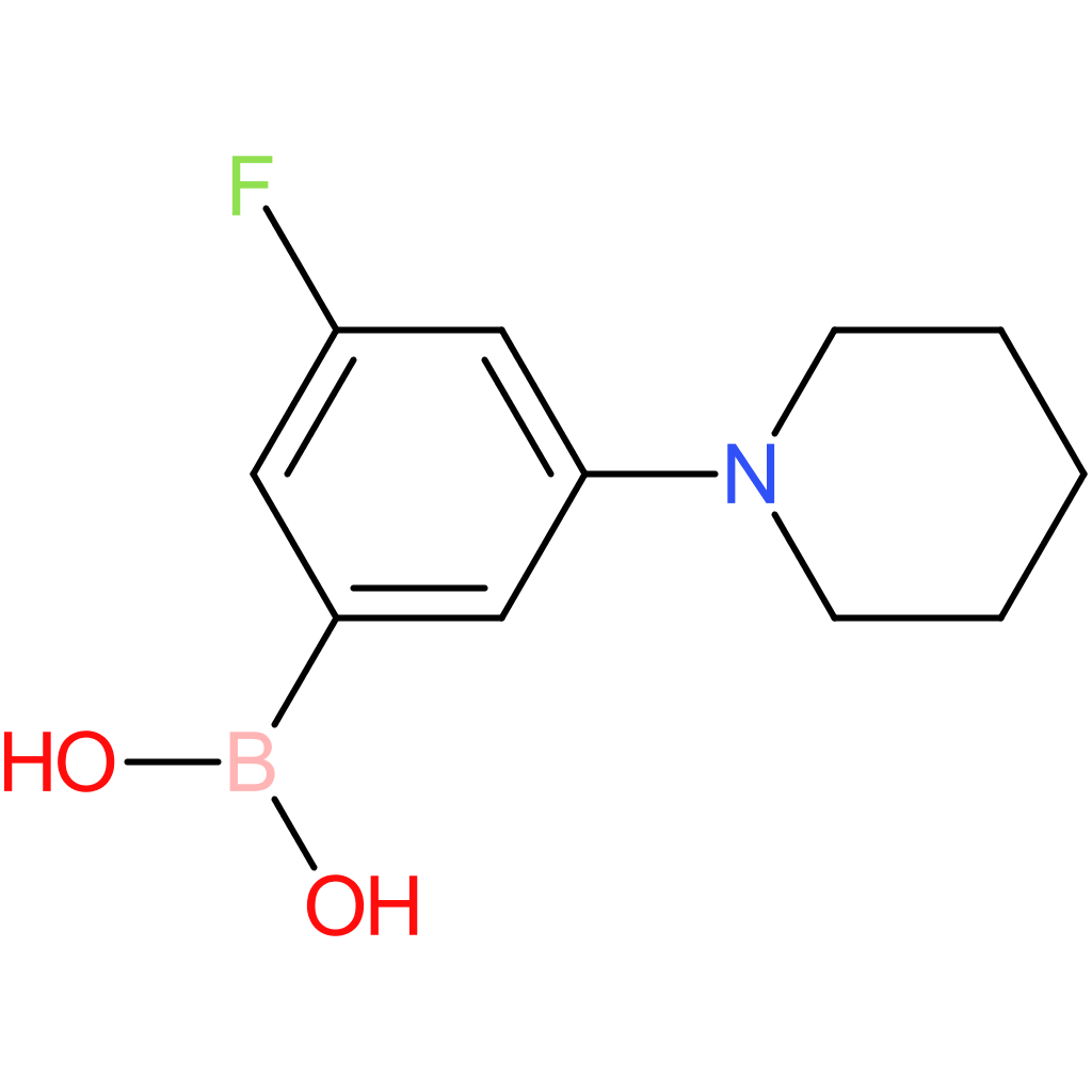 3-fluoro-5-(piperidin-1-yl)phenylboronic acid
